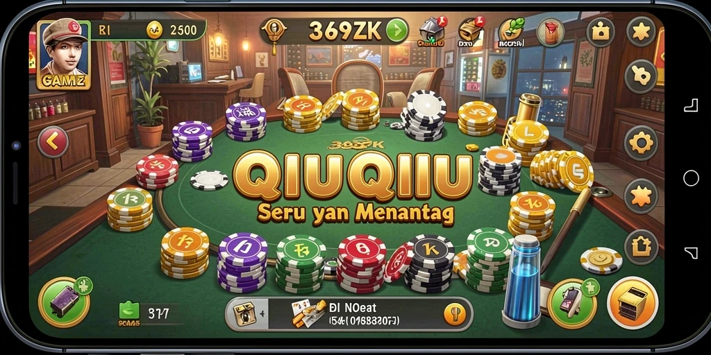 Gameplay menarik saat bermain QiuQiu di 369ZK.