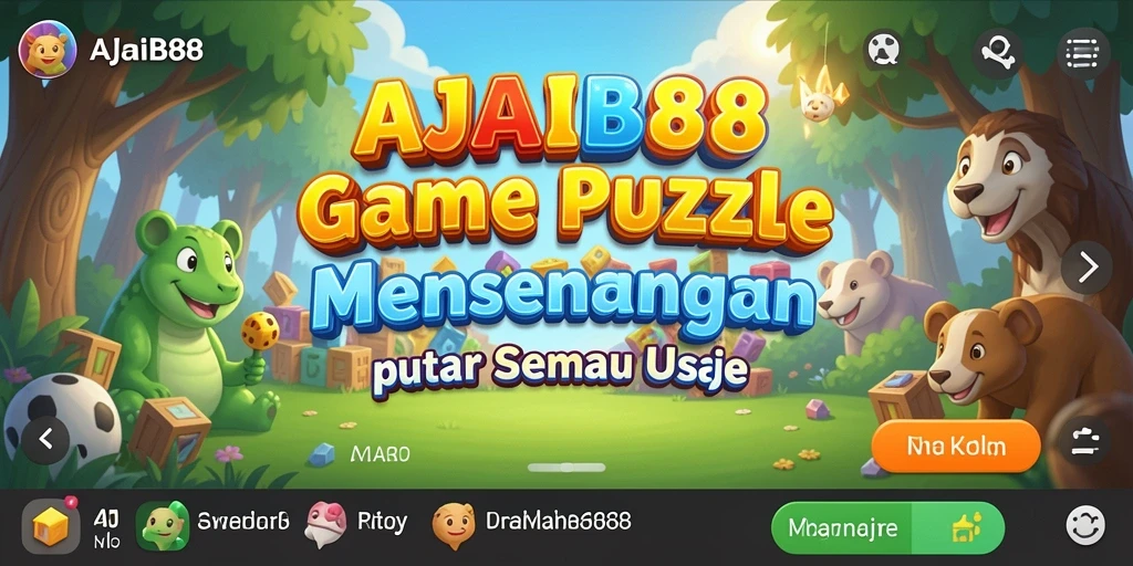 Tampilan gameplay AJAIB88 yang seru dan menantang teka-teki.