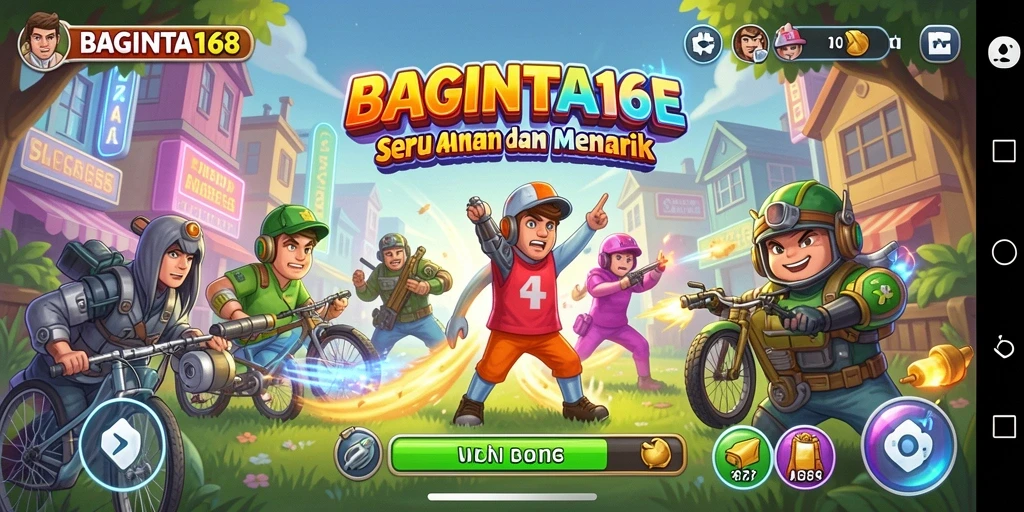Tampilan permainan seru BAGINTA168 dengan aksi Arcade menarik.