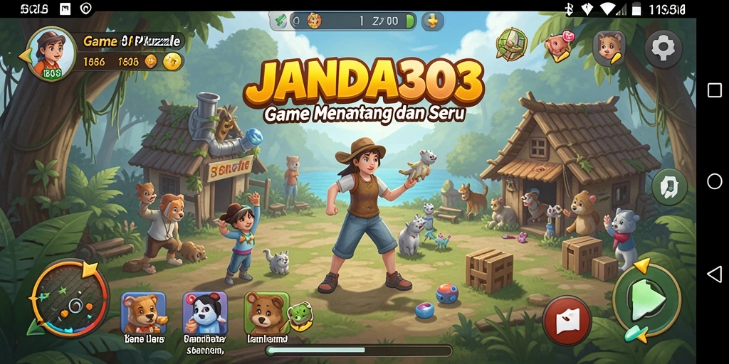 Tampilan menarik dari gameplay JANDA303 yang penuh teka-teki.