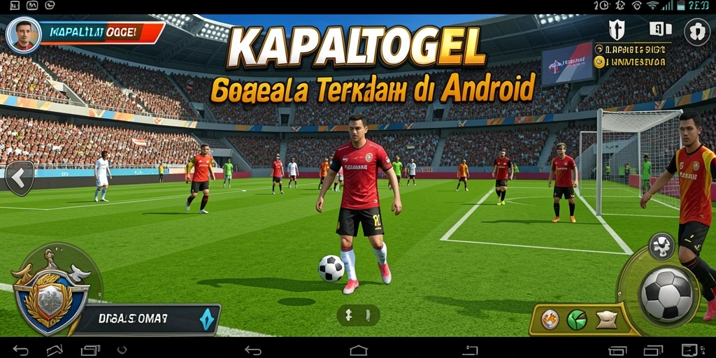Tampilan gameplay KAPALTOGEL yang menarik saat pertandingan sepak bola.