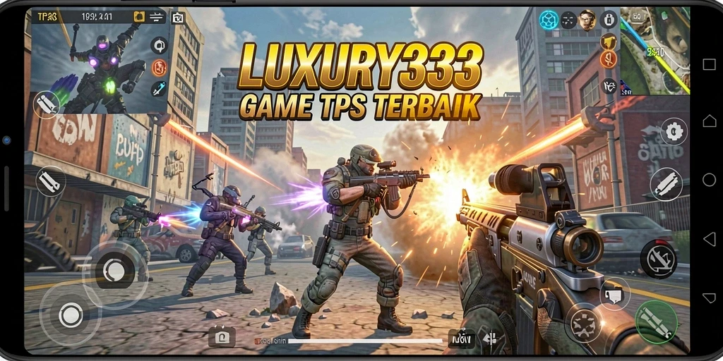 Gameplay mendebarkan LUXURY333 yang menampilkan pertarungan strategis.