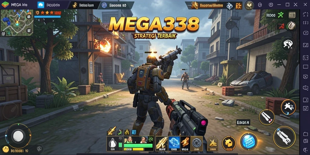 Tampilan gameplay MEGA338 yang menarik dan mendebarkan.
