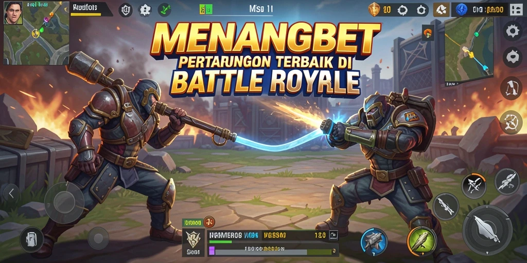 Gameplay MENANGBET yang menegangkan di arena Battle Royale.