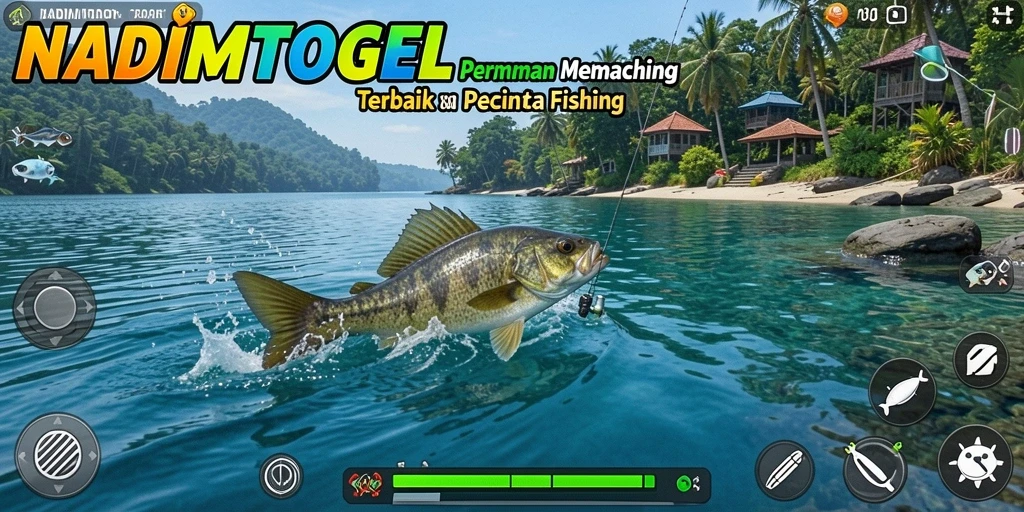 Gameplay NADIMTOGEL menampilkan pengalaman memancing yang mendebarkan dan interaktif.