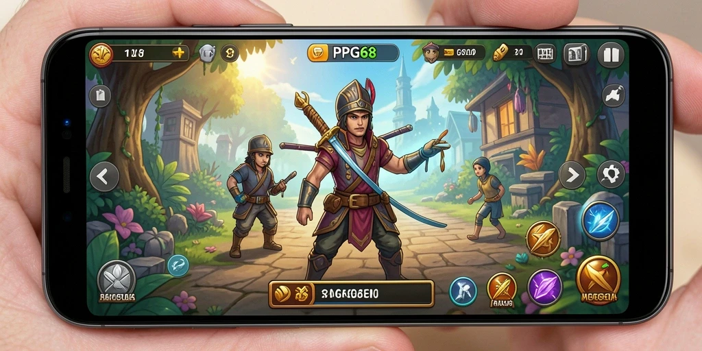 Screenshot PGG68 menampilkan momen seru gameplay Simulation.