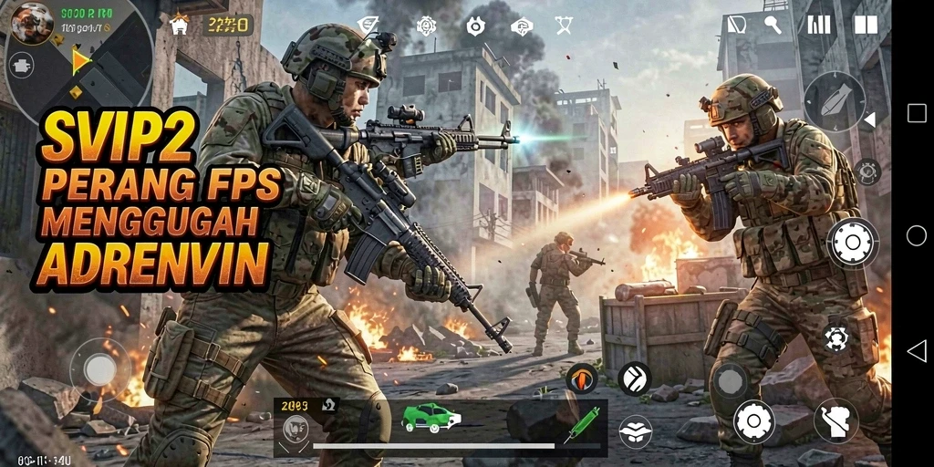 Gameplay intens dari SVIP2 dengan grafis menakjubkan dalam pertempuran FPS.