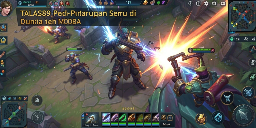 Tampilan gameplay seru dan strategi tim di TALAS89.
