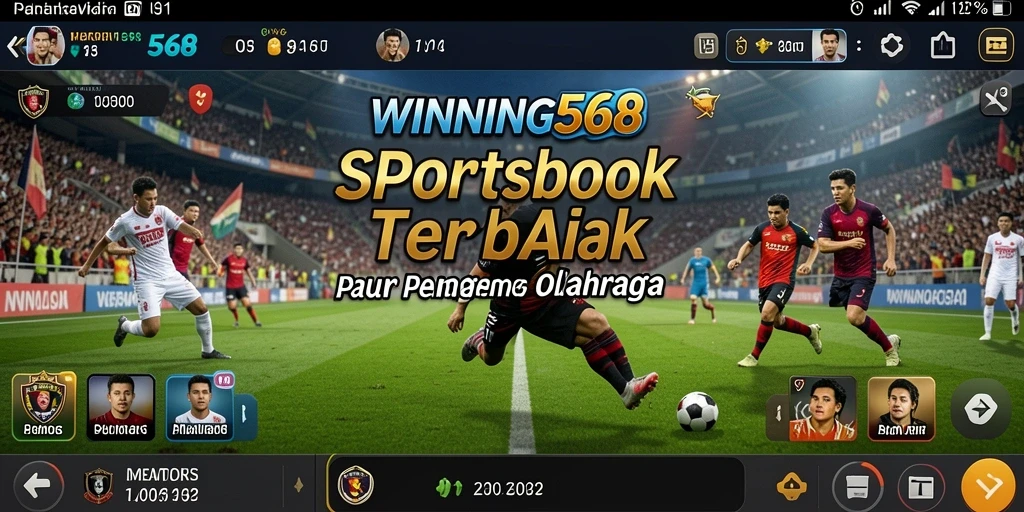 Screenshot gameplay WINNING568 menampilkan taruhan olahraga live.