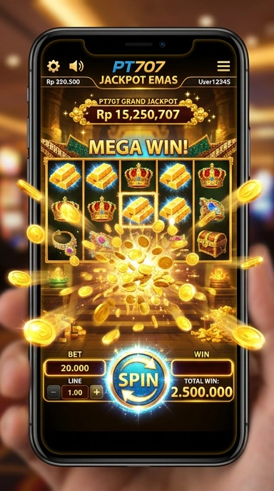 Screenshot antarmuka pengguna pt707 yang ramah.
